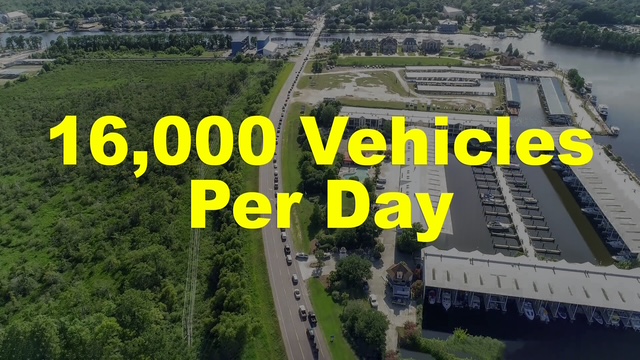 Sixteen thousand vehicle crossings per day